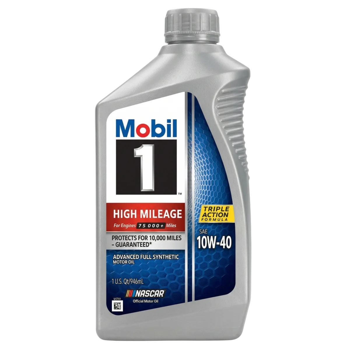 Mobil 1 High Mileage 10W-40 Motor Oil